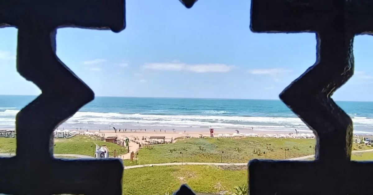 View through a Moroccan moucharabieh overlooking the Atlantic Ocean — SugarWiseLife